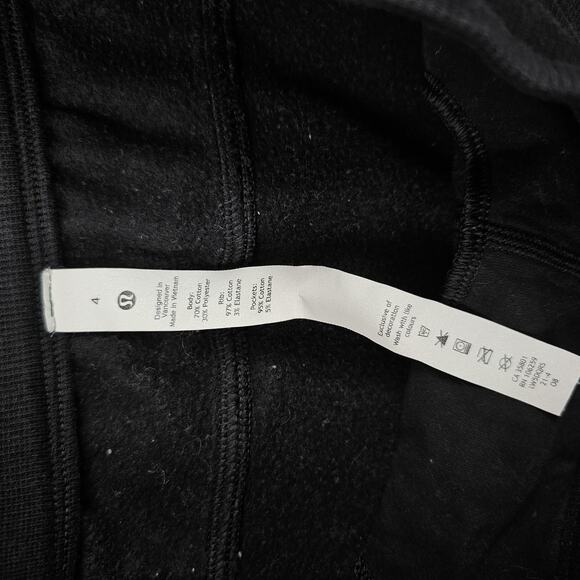 Lululemon Scuba Joggers Womens 4 Black Athleisure Minimal Training Gym Oversized - Picture 3 of 5